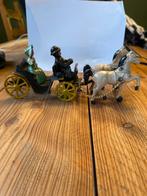 Antieke Speelgoed Koets met Paarden, Ophalen of Verzenden