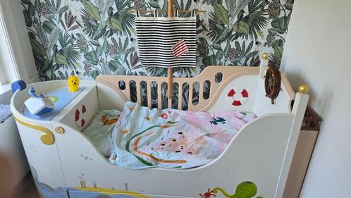 Peuterbed in vorm van Boot, Kinderen en Baby's, Kinderkamer | Bedden, Gebruikt, 180 cm of meer, 85 tot 100 cm, Ophalen
