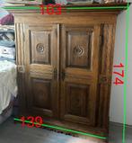 eikenhouten kast, Ophalen, 100 tot 150 cm, Eikenhout, 150 tot 200 cm