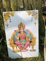 Speciale unieke grote Wandtegel indiaas keramisch, Ophalen of Verzenden, Zo goed als nieuw