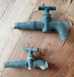 Antieke Franse massief bronzen kranen voor wijnvaten, Antiek en Kunst, Ophalen of Verzenden, Brons