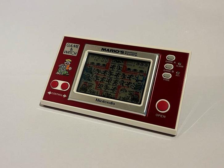Nintendo Game & Watch Mario's Cement Factory 1983, Spelcomputers en Games, Spelcomputers | Nintendo Game Boy, Gebruikt, Overige modellen