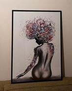 Wanddecoratie / wall-art incl lijst 51,5cm x 72cm, 50 tot 75 cm, Ophalen of Verzenden, Zo goed als nieuw, Foto of Poster