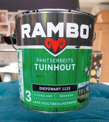 Rambo Pantserbeits Tuinhout Diepzwart 2.5 liter beschikbaar voor biedingen