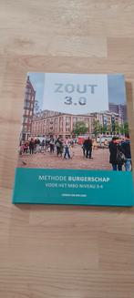 Zout 3.0 Methode Burgerschap MBO 3-4, Ophalen of Verzenden, Zo goed als nieuw, MBO, Jeroen van der Laan