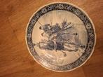 Delfts blauw wandbord- By Boch- 39 cm, Antiek en Kunst, Ophalen