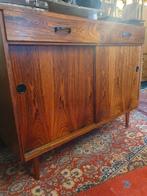 Vintage kast/Dressoir Teak/hout., Ophalen, Gebruikt, 100 tot 150 cm, 25 tot 50 cm