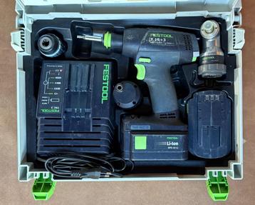 Festool T 15+3 accu schroefboormachine in systainer beschikbaar voor biedingen