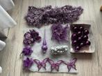 Kerstversiering voor kleine kerstboom. Kleur paars, Diversen, Kerst, Ophalen, Gebruikt