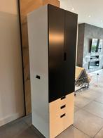 Ikea Stuva kledingkast zwart/wit, Ophalen, 50 tot 100 cm, Zo goed als nieuw, Met lade(s)