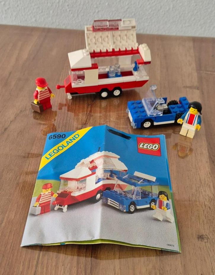 Vintage. Lego. 6590. Vacantion Camper. Vakantie Camper., Kinderen en Baby's, Speelgoed | Duplo en Lego, Gebruikt, Lego, Complete set