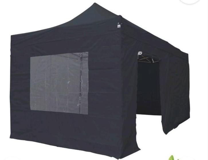 Partytent 3 x 6 m. te huur in Spijkenisse + accessoires!, Tuin en Terras, Partytenten, Gebruikt, Partytent, 2 meter of meer, 5 tot 8 meter