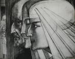 Jan Toorop Bezonkenheid Meditatie en Vuur litho 1923, Antiek en Kunst, Kunst | Litho's en Zeefdrukken, Ophalen of Verzenden
