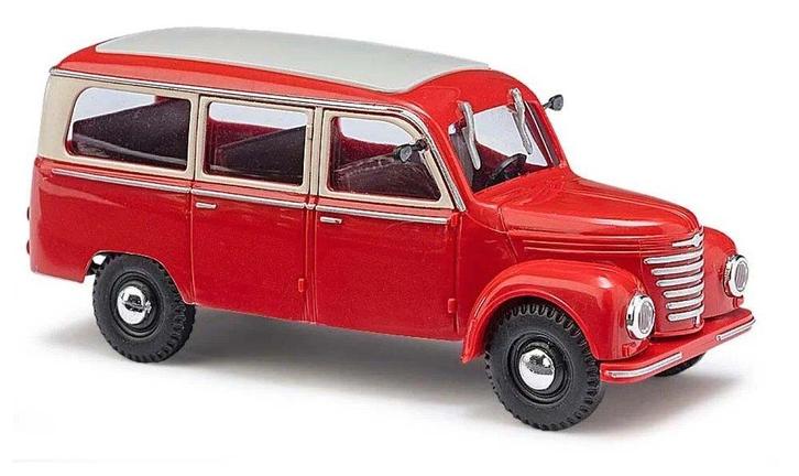 Barkas Framo V901/2 Bus rood, Hobby en Vrije tijd, Modelauto's | 1:87, Nieuw, Auto, Overige merken, Ophalen of Verzenden