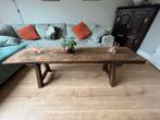Unieke houten salontafel, Huis en Inrichting, Tafels | Salontafels, Ophalen, Minder dan 50 cm, 50 tot 75 cm, 150 tot 200 cm