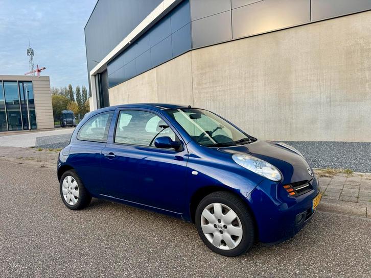 Nissan Micra 1.2 59KW 3DR 2004 Blauw, Auto's, Nissan, Particulier, Micra, Airbags, Airconditioning, Android Auto, Apple Carplay