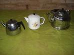 3x  theepot  emaille en 2 andere  /  alles  10,00, Overige materialen, Gebruikt, Overige typen, Ophalen of Verzenden