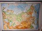 Schoolplaat Noord Azie (USSR), Antiek en Kunst, Antiek | Schoolplaten, Aardrijkskunde, Ophalen