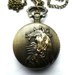 zakhorloge model paardekop in bronskleur, Ophalen of Verzenden, Nieuw