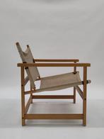 Vintage Scandinavische fauteuil Dio Hyllinge Mobler stoel, Huis en Inrichting, Fauteuils, Ophalen, Hout, Gebruikt, .