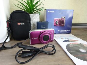 zgan Canon PowerShot SX210 IS, 14.1MP, 14x opt. zoom, lader beschikbaar voor biedingen
