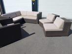 Dedon loungeset incl dedon kussens, Kunststof, Gebruikt, Ophalen of Verzenden, 8 zitplaatsen
