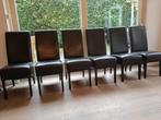eetkamerstoelen 6x, Ophalen, Bruin, Klassiek, Hout