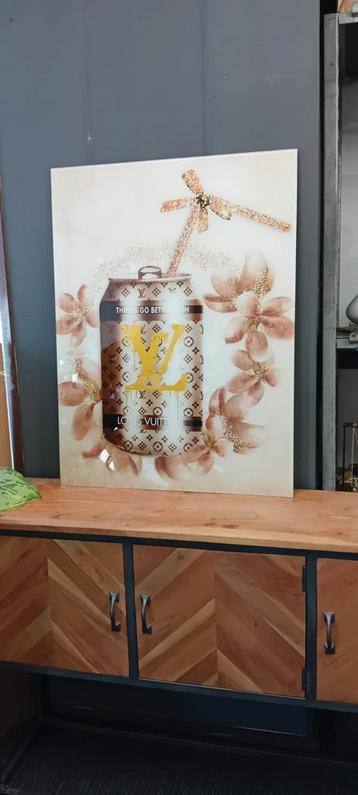 Luxe Glazen Platen - Louis Vuitton & Gucci 60x80 beschikbaar voor biedingen