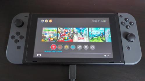 Nintendo Switch Original Gray, Spelcomputers en Games, Spelcomputers | Nintendo Switch, Zo goed als nieuw, Switch Original, Met 2 controllers