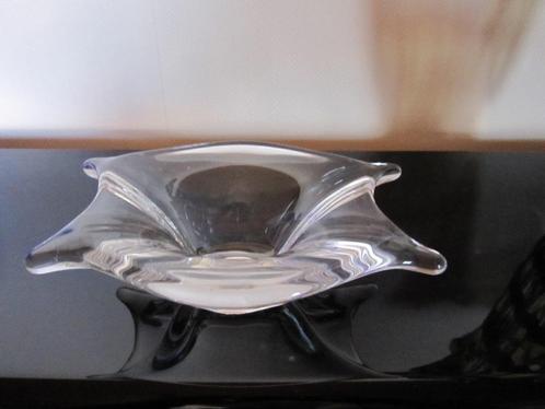 Val St Lambert cristal bowl - vide poche jaren 60 gesigneerd, Antiek en Kunst, Antiek | Glas en Kristal, Verzenden