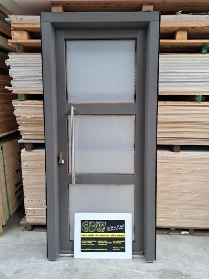 kunststof voordeur 94x215 cm, hr++ glas, 3 puntsluiting, Doe-het-zelf en Verbouw, Hang- en Sluitwerk, Gebruikt, Overige typen