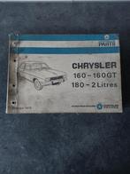 Chrysler 160 / 180 Onderdelen Catalogus Oldtimer, Verzenden