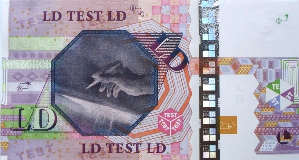 Europa/België 20 eur z.j. (2003, UNC, testbiljet, zeldzaam), Postzegels en Munten, Bankbiljetten | Europa | Eurobiljetten, Ophalen of Verzenden
