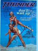 Thunder - Don’t wait up - Gesigneerde poster, Ophalen of Verzenden, Zo goed als nieuw, Poster, Artwork of Schilderij, Gesigneerd