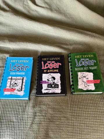 Leven van een loser 3 boeken voor €15 excl verzendkosten beschikbaar voor biedingen