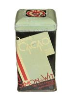 art deco blik cacao Simon de Wit Wormerveer, Verzamelen, Ophalen of Verzenden, Gebruikt, Overige
