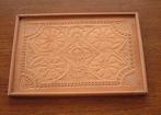Houten houtsnijwerk dienblad Friese Kerfsnede, Ophalen of Verzenden
