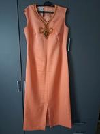 Vintage lange oranje avondjurk met kralen, Kleding | Dames, Gelegenheidskleding, Ophalen of Verzenden, Zo goed als nieuw, Oranje
