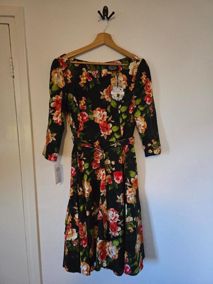 NIEUW XL Hearts & Roses swingjurk, Kleding | Dames, Jurken, Nieuw, Maat 46/48 (XL) of groter, Overige kleuren, Knielengte, Ophalen of Verzenden