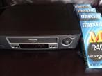 Philips turbo drive VHS videorecorder + 5 nieuwe videobanden, Ophalen of Verzenden, Zo goed als nieuw