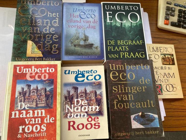 T.K. nog 3 boeken van Umberto Eco Zie actuele lijst, Boeken, Romans, Gelezen, Wereld overig, Ophalen of Verzenden