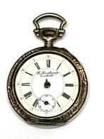 Zilveren zakhorloge H. Hankamp Enschede - Opknapper, Antiek en Kunst, Antiek | Klokken, Ophalen of Verzenden