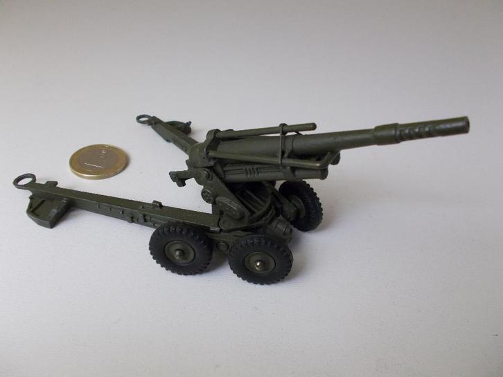 1955 Dinky Toys 80E OBUSIER A.B.S. 155MM GUN I.z.g.st! (-E-), Hobby en Vrije tijd, Modelauto's | 1:43, Zo goed als nieuw, Overige typen