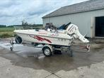 Laguna 430 met 50 pk johnson 4 takt, Watersport en Boten, Ophalen, Zo goed als nieuw, 3 tot 6 meter, Buitenboordmotor
