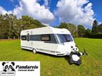 Hobby 560 UL Prestige MOVER/TENT+LUIFEL/LENGTE BEDDEN/BJ2018, Caravans en Kamperen, Caravans, Rondzit, Hobby, Bedrijf, Omvormbare zithoek