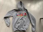 Grijze hoodie met print - Maat 152, Kinderen en Baby's, Kinderkleding | Maat 152, Ophalen of Verzenden, Zo goed als nieuw, Jongen