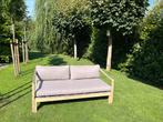 Uitschuifbare loungebank buiten, Tuin en Terras, Tuinbanken, Ophalen, Gebruikt, Hout