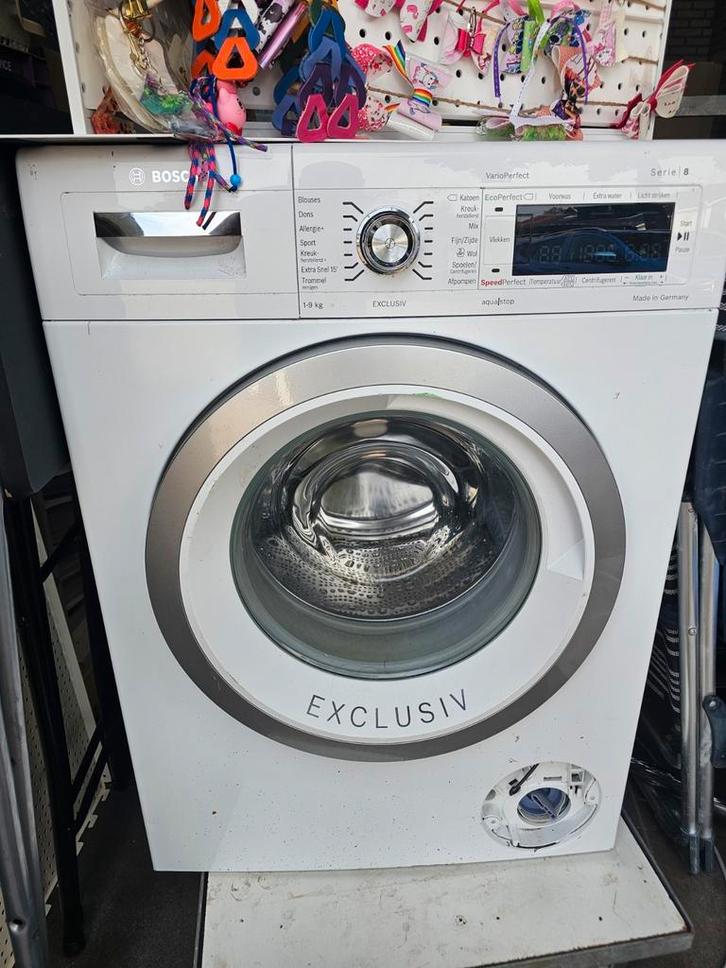 Bosch Serie 8 Exclusiv Wasmachine, Witgoed en Apparatuur, Wasmachines, Gebruikt, Voorlader, 8 tot 10 kg, 85 tot 90 cm, 1200 tot 1600 toeren