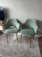 2 licht groene luxe stoelen, Huis en Inrichting, Stoelen, Ophalen, Zo goed als nieuw, Twee