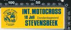Sticker: Motorcoss Stevensbeek - MC De Hanen - Sint Anthonis, Verzamelen, Verzenden, Zo goed als nieuw, Auto of Motor